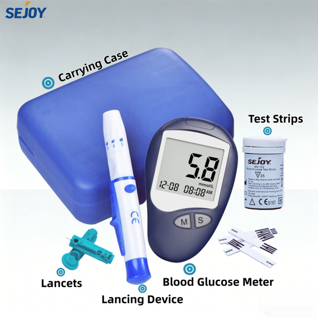 Sejoy Glucose Meter Kit Sugar test Machine in Blood Glucometer Manufacturers
