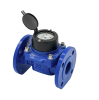 Débitmètre Woltman 50 mm à bride pour l'eau, débitmètre mécanique à vitesse amovible pour l'eau