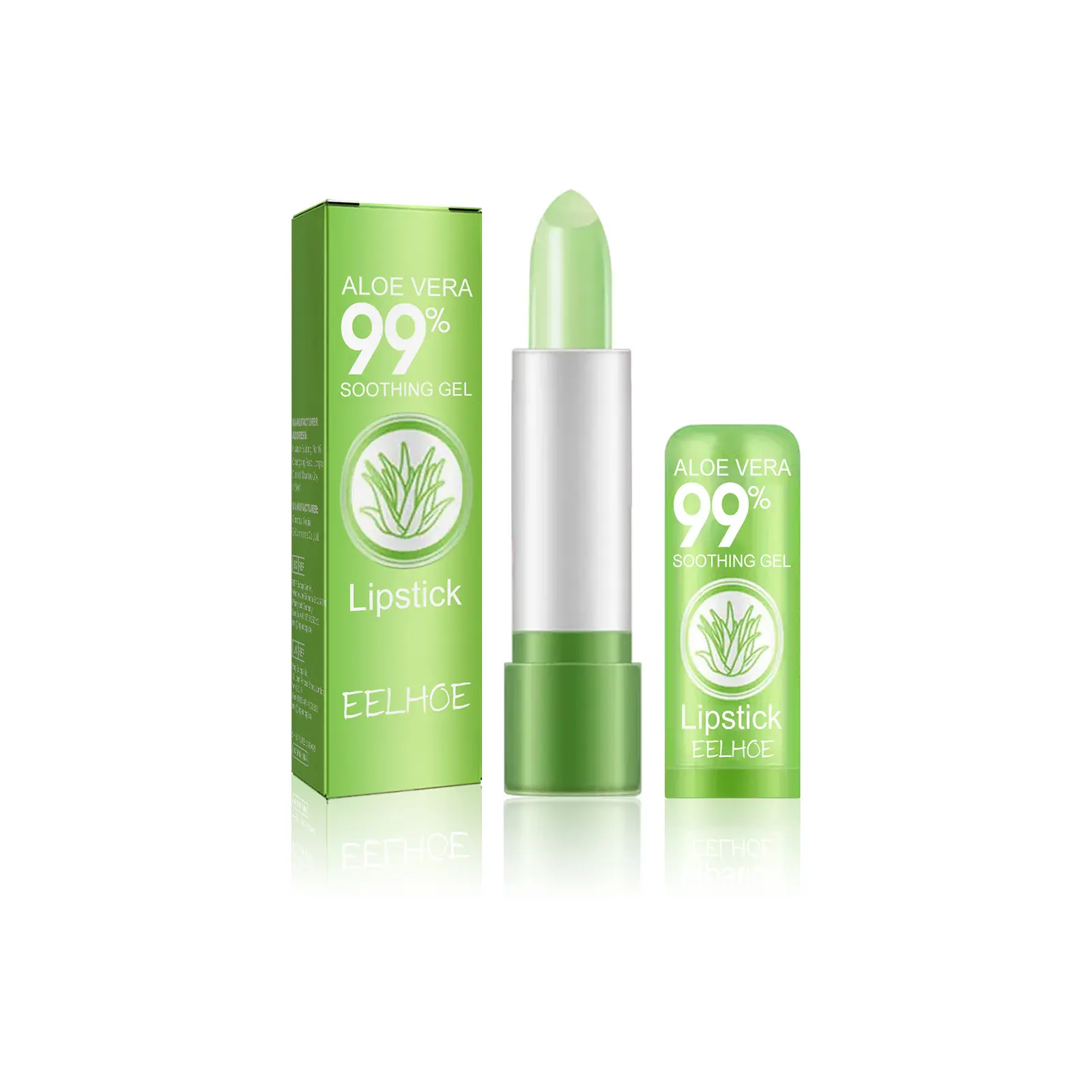 EELHOE Hidratante Nutritivo Gel de Aloe Vera Lápiz labial que cambia de color