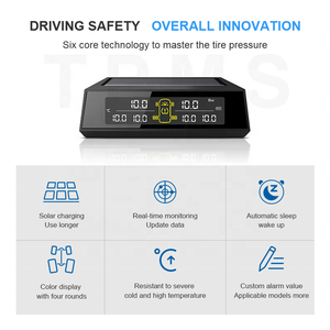 Phổ Biến Thời Gian Thực Năng Lượng Mặt Trời <span class=keywords><strong>Tpms</strong></span> Cho Xe Ô Tô Mini Xe Buýt Xe Tải 4/6 Bánh Xe Cảm Biến Nội Bộ Giám Sát Áp Suất Lốp Cảnh Báo Phát Hiện - Product Image 5