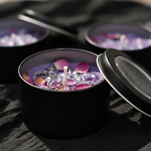 Meistverkaufte Kristall-Trockenblumen-Infundierte Sojawachs-Duftkerze für Diwali, Geburtstage, Valentinstag-Geschenke, Raumduft - Product Image 6