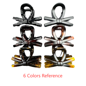 Fermagli per capelli in plastica ABS WB, fermagli a pinza effetto tartaruga alla moda, fermagli a squalo con strass, accessori per capelli da donna - Product Image 4