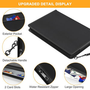 Fireproof Document Bags Waterproof and Fireproof Money Bag Document Holder With Zipper Fireproof Safe Storage Pocket Money Pouch - Product Image 3