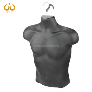 Maniquíes de Torso Masculino Curvo de Plástico Negro Baratos, Ajustables, Usados, para Colgar, Busto de <span class=keywords><strong>Hombre</strong></span> de <span class=keywords><strong>Medio</strong></span> <span class=keywords><strong>Cuerpo</strong></span> - Product Image 2