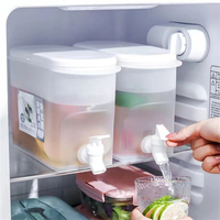 Pichet à eau froide portable de grande capacité 3,5 L avec robinet, distributeur de boissons glacées, ensemble robinet de réfrigérateur