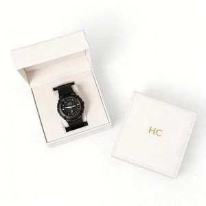 Boîte à montre automatique de luxe, coffret cadeau personnalisé pour bijoux, boîte rigide en cuir PU, coussin en velours pour montre, estampage à chaud, logo personnalisé, vente en gros - Product Image 2