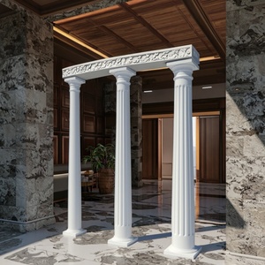 Colonne romaine en FRP décorative d'intérieur, légère et haute résistance, vente d'usine pour la décoration de la maison, piliers durables - Product Image 3