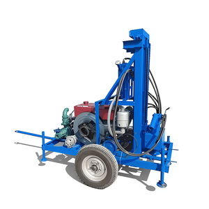 Aanhangwagen Diesel Type 150M 200M Diep Hydraulische Dth Waterput Booreiland Voor Boorgat Boor - Product Image 5