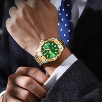 POEDAGAR 959, Reloj de cuarzo de lujo para hombre, resistente al agua, luminoso, fecha, semana, Reloj deportivo para hombre, Reloj de acero inoxidable para hombre