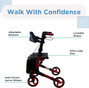Venta caliente Ancianos Asistencia para caminar Rollator Walker Estilo de <span class=keywords><strong>moda</strong></span> Rollator para personas mayores - Product Image 2
