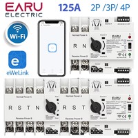 EARU EWeLink WiFi Smart Remote Control 2/3/4P 125A AC 230V ATS Commutateur de transfert automatique double alimentation EAATS-A