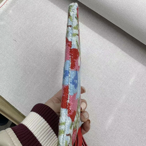 Sac de rangement artisanal pour voiturette de golf, pochette de rangement personnalisée en coton, sac à main exquis, design rectangulaire avec broderie - Product Image 6