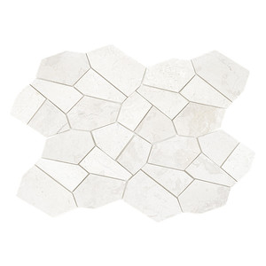 Mosaico in Pietra Naturale Bianca Ushuaia 30x50 per Pavimenti e Pareti - Product Image 1