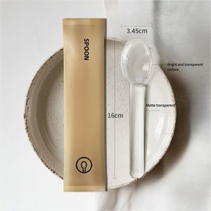 500Pcs Thân Thiện Với Môi Rõ Ràng Nhựa Dùng Một Lần Thìa Nặng-Nhiệm Vụ Flatware Cho Phòng Chờ Đảng Đám Cưới Văn Phòng BBQ Dã Ngoại Cắm Trại - Product Image 1