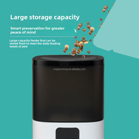 Comedero Automático para Perros, Dispensador Inteligente de Alimentos, Tazón de Acero Inoxidable, Suministros para Mascotas, Wifi 2.4G, Comedero Automático para Animales