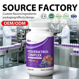 Complément de Resvératrol en Capsules Dures 1800mg à Marque Blanche OEM/ODM – Propriétés Antioxydantes et Anti-inflammatoires - Product Image 1