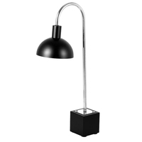 Airuisi Commercial Acier inoxydable 275W Noir/Marbre Couleur Infrarouge Lampe Chauffante Alimentaire Lumière Chauffante Buffet Restaurant Hôtel