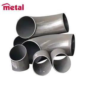 Metal Fitting 90 Graus Preto Pintura Cotovelo De Aço Inoxidável Sem Costura Butt Cotovelo Soldado Inoxidável Cotovelo Longo Boa Qualidade