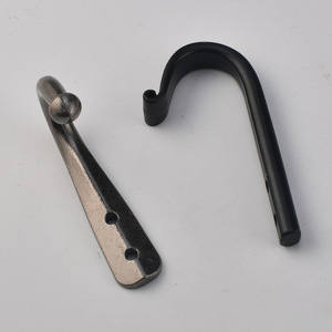 Zinc Alloy Coat Hooks Black And Antique Silver Slip Hook For Cabinet <b>Wardrobe</b> Furniture Hardware Accessories - Product Image 1