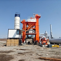 Centrale de mélange d'asphalte fixe 100T/H avec moteur et PLC, haute efficacité