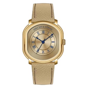 New 2025 35mm Vintage Quartz <b>Watch</b> for Men Grey Color Genuine Leather Strap Sapphire Crystal 50M Waterproof - Product Image 1