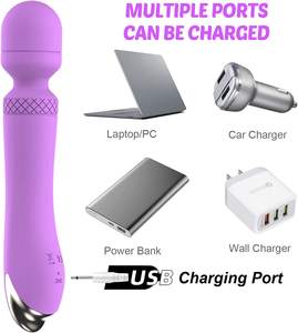 Masajeador de varita AV para mujer, vibrador sexual recargable de mano con 7 modos de vibración, cabeza de silicona suave para placer íntimo - Product Image 5