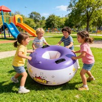 Ballon pare-chocs gonflable en PVC Da Niu pour enfants, combinaison de sumo avec poignées pour jeux en extérieur