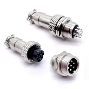 Soulin Gx12 Circular Connector Socket 7 Pin Aviat Connectors for Automotive Electrical Control Cable