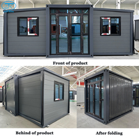 Mini-maison de 10 pieds sur 18 m² Maison préfabriquée pliable, mini-maison de bureau, villa mobile, maisons modulaires extensibles, boutique extérieure