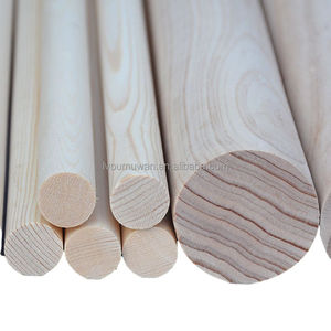 Lvou hoàn thành bằng gỗ thanh chốt Bạch Dương đánh bóng bằng gỗ thanh tròn thanh thẳng và mịn cho hàng thủ công tự làm và kích cỡ tùy chỉnh - Product Image 5