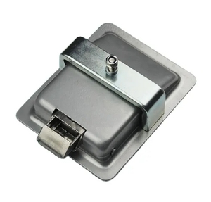 Serrure de porte d'entrée à palettes pour camping-car et voiture avec loquet en alliage de zinc Bouton de poignée Deadbolt Camper-Trailer Panel Lock - Product Image 4