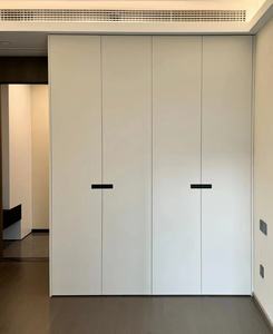 Armario doble de estilo moderno con material de puerta de MDF de diseño en línea para muebles de dormitorio de hogar o hotel para uso en apartamentos - Product Image 5