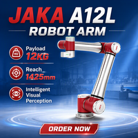 Robot de Percepción Visual Inteligente JAKA A12L de 6 Ejes, PLC, Carga Útil de 12 kg, Alcance de 1425 mm, Alta Precisión de 0.03 mm, Programación Gráfica