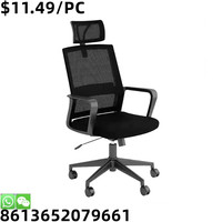 Chaise de patron de bureau en cuir Pu pivotante confortable avec repose-pieds