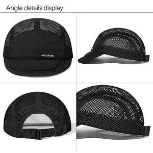 [Chapeau à séchage rapide] Pliable Soleil Polyester Séchage Rapide Unisexe Baseball Camping Cyclisme Été Mash Sport Camp Cap