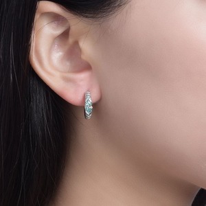 Pendientes <span class=keywords><strong>de</strong></span> Plata <span class=keywords><strong>de</strong></span> Ley 925 al por Mayor, Chapados en <span class=keywords><strong>Oro</strong></span> <span class=keywords><strong>de</strong></span> 18K, con Moissanita Azul Corte Marquesa, Brillantes, Unisex - Product Image 6