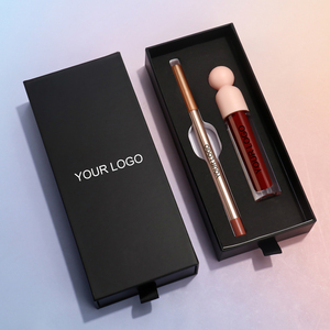 2 in 1 Lipliner dan Gloss Set Private Label Makeup Matte Lip Liner Tahan Lama Glossy Lip Gloss Grosir Kit Lipstik Cair - Product Image 2