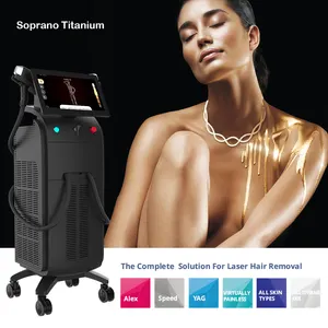 Eos Ice Professional 3 Wave Diode Laser 755 808 1064 Nm Diode Laser Hair Removal For Dark Skin