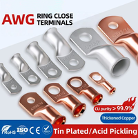 Câble de borne de batterie AWG 600V à 35KV, cuivre/alu étamé, type évasé, pour sertissage de fils