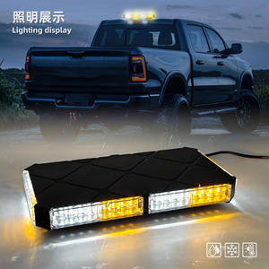 48 LED 48W, lumière longue portée à LED, rouge, bleu, blanc, vert, ambre, disque magnétique, lumière stroboscopique d'avertissement pour toit de voiture, camion - Product Image 3