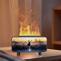 Diffuseur d'arômes portable de bureau à flamme simulée USB, capacité 200 ml, 7 couleurs, pour la décoration intérieure - Vente en gros