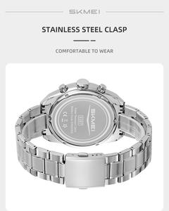 นาฬิกาควอตซ์ SKMEI 9387 สำหรับผู้ชาย กันน้ำ 30 เมตร พร้อมฟังก์ชันวันที่ โครโนกราฟ ทนทานต่อแรงกระแทก - Product Image 3