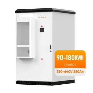 Sunark Industrial Containerized Energy Storage Battery 320V 640V 90Kwh 180Kwh 280Ah Commercial Lithium Ion Batteries