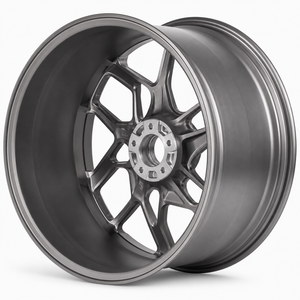 NFY geschmiedete Felgen mit gedrehtem Netzdesign, gerichteten Speichen, aus Aluminiumlegierung, satinierter Gunmetal-Grau, tief konkav, 18-24 Zoll für <span class=keywords><strong>Ford</strong></span> Mustang GT - Product Image 6
