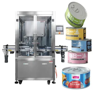 Auttomatic Tin Can Vacuum Nitrogen Canning Sealing Machine Food chemical packaging equipment