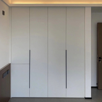 Armoire de rangement à étagères ouvertes, moderne, en MDF brun foncé, dressing gris rustique, style français