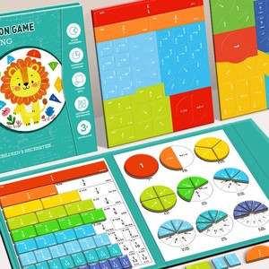 Disques magnétiques en papier pour <span class=keywords><strong>fractions</strong></span> – Outil pédagogique pour <span class=keywords><strong>les</strong></span> opérations mathématiques de la troisième année – Outil de démonstration pour <span class=keywords><strong>les</strong></span> élèves – Calculs de décomposition - Product Image 3