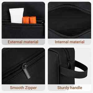 Lightweight Travel Cosmetic Organizer Women Men's Hanging Dopp <b>Kit</b> Shaving Compartment Black Small <b>Tool</b> <b>Bag</b> - Product Image 3