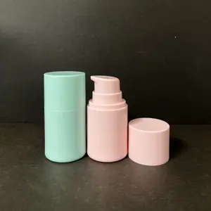 OEM biologisch abbaubare Tube Verpackung 50ml rosa blau Rohr Airless Zucker flasche Kosmetik Hand creme Kosmetik mit Airless Pumpe