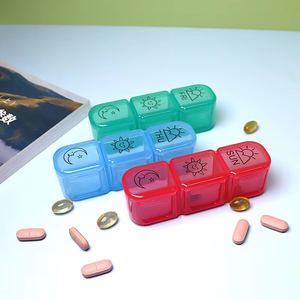 Organizador de Pastillas Semanal, 3 Tomas Diarias, 7 Días, Plástico, Portátil, 21 Compartimentos, Estuche para Vitaminas y Medicamentos de Viaje - Product Image 5